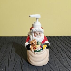 Allure Santa Claus Soap Dispenser - Red, White, and Black